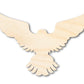 Unfinished Wood Hawk Mascot Shape | DIY Craft Cutout | up to 46" DIY