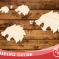 Unfinished Wood Wolf Mascot Shape | DIY Craft Cutout | up to 46" DIY