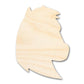 Unfinished Wood Mustang Mascot Shape | DIY Craft Cutout | up to 46" DIY