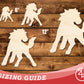 Unfinished Wood Mustang Mascot Shape | DIY Craft Cutout | up to 46" DIY