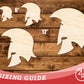 Unfinished Wood Trojan Mascot Shape | DIY Craft Cutout | up to 46" DIY