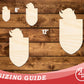 Unfinished Wood Knight Mascot Shape | DIY Craft Cutout | up to 46" DIY