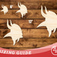 Unfinished Wood Viking Mascot Shape | DIY Craft Cutout | up to 46" DIY
