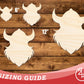 Unfinished Wood Viking Mascot Shape | DIY Craft Cutout | up to 46" DIY