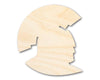 Unfinished Wood Spartan Mascot Shape | DIY Craft Cutout | up to 46" DIY