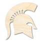 Unfinished Wood Spartan Mascot Shape | DIY Craft Cutout | up to 46" DIY