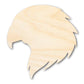 Unfinished Wood Hawk Mascot Shape | DIY Craft Cutout | up to 46" DIY