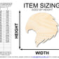 Unfinished Wood Hawk Mascot Shape | DIY Craft Cutout | up to 46" DIY