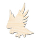 Unfinished Wood Hawk Mascot Shape | DIY Craft Cutout | up to 46" DIY
