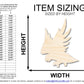 Unfinished Wood Hawk Mascot Shape | DIY Craft Cutout | up to 46" DIY