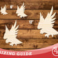 Unfinished Wood Hawk Mascot Shape | DIY Craft Cutout | up to 46" DIY