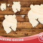 Unfinished Wood Bear Mascot Shape | DIY Craft Cutout | up to 46" DIY