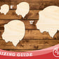 Unfinished Wood Bear Mascot Shape | DIY Craft Cutout | up to 46" DIY
