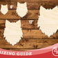 Unfinished Wood Wolf Mascot Shape | DIY Craft Cutout | up to 46" DIY