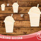 Unfinished Wood Slushie Drink Shape | DIY Craft Cutout | up to 46" DIY