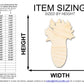 Unfinished Wood Celery Shape | DIY Craft Cutout | up to 46" DIY
