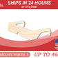 Unfinished Wood 3D Glasses Shape | DIY Craft Cutout | up to 46" DIY