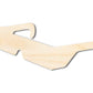Unfinished Wood 3D Glasses Shape | DIY Craft Cutout | up to 46" DIY