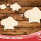 Unfinished Wood Baker Hat Shape | DIY Craft Cutout | up to 46" DIY