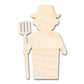 Unfinished Wood Farmer Shape | DIY Craft Cutout | up to 46" DIY