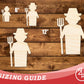 Unfinished Wood Farmer Shape | DIY Craft Cutout | up to 46" DIY