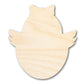 Unfinished Wood Cute Chicky Shape | DIY Craft Cutout | up to 46" DIY