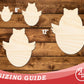 Unfinished Wood Cute Chicky Shape | DIY Craft Cutout | up to 46" DIY