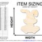 Unfinished Wood Easter Bunny Shape | DIY Craft Cutout | up to 46" DIY