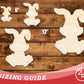 Unfinished Wood Easter Bunny Shape | DIY Craft Cutout | up to 46" DIY