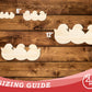 Unfinished Wood Marshmellow Chicks Shape | DIY Craft Cutout | up to 46" DIY