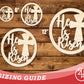 Unfinished Wood He is Risen Shape | DIY Craft Cutout | up to 46" DIY