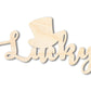Unfinished Wood Lucky Shape | DIY Craft Cutout | up to 46" DIY