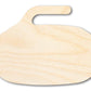Unfinished Wood Curling Stone Shape | DIY Craft Cutout | up to 46" DIY