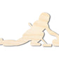 Unfinished Wood Curling Woman Shape | DIY Craft Cutout | up to 46" DIY