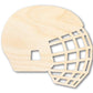 Unfinished Wood Hockey Helmet with Cage Shape | DIY Craft Cutout | up to 46" DIY