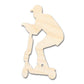 Unfinished Wood Riding Scooter Shape | DIY Craft Cutout | up to 46" DIY