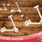 Unfinished Wood Scooter Shape | DIY Craft Cutout | up to 46" DIY