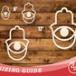 Unfinished Hamsa Eye Shape | DIY Craft Cutout | up to 46" DIY