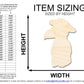 Unfinished Wood Cute Plague Doctor Shape | DIY Craft Cutout | up to 46" DIY