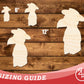Unfinished Wood Cute Plague Doctor Shape | DIY Craft Cutout | up to 46" DIY