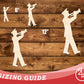 Unfinished Wood Band Trumpet Player Shape | DIY Craft Cutout | up to 46" DIY