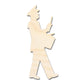 Unfinished Wood Band Dummer Player Shape | DIY Craft Cutout | up to 46" DIY