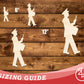 Unfinished Wood Band Dummer Player Shape | DIY Craft Cutout | up to 46" DIY