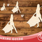 Unfinished Wood Color Guard Shape | DIY Craft Cutout | up to 46" DIY