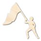 Unfinished Wood Color Guard Shape | DIY Craft Cutout | up to 46" DIY