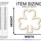 Unfinished Wood Shamrock Outline Shape | DIY Craft Cutout | up to 46" DIY