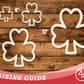 Unfinished Wood Shamrock Outline Shape | DIY Craft Cutout | up to 46" DIY