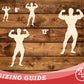 Unfinished Wood Body Builder Shape | DIY Craft Cutout | up to 46" DIY