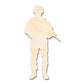 Unfinished Wood American Soldier Shape | DIY Craft Cutout | up to 46" DIY