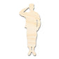 Unfinished Wood American Hero Shape | DIY Craft Cutout | up to 46" DIY